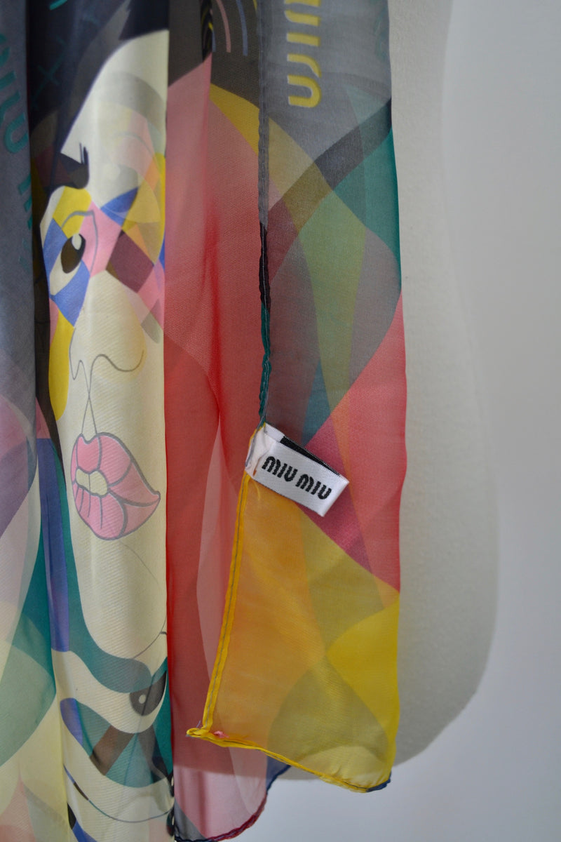 Harlequin Super Skinny Silk Scarf main image 0