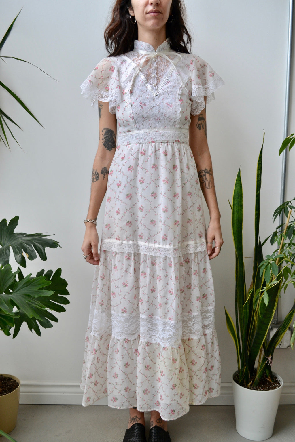 Romantic Floral Prairie Dress