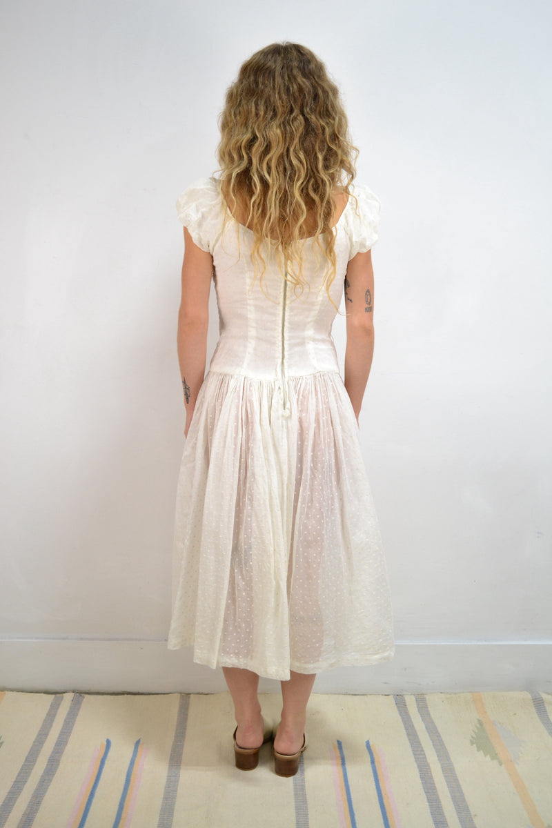 Vintage Polkadot Milk Maid Dress – Community Thrift and Vintage