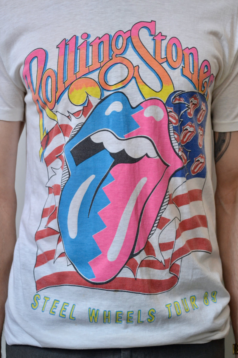 1989 Rolling Stones Steel Wheels Tour Tee – Community Thrift and