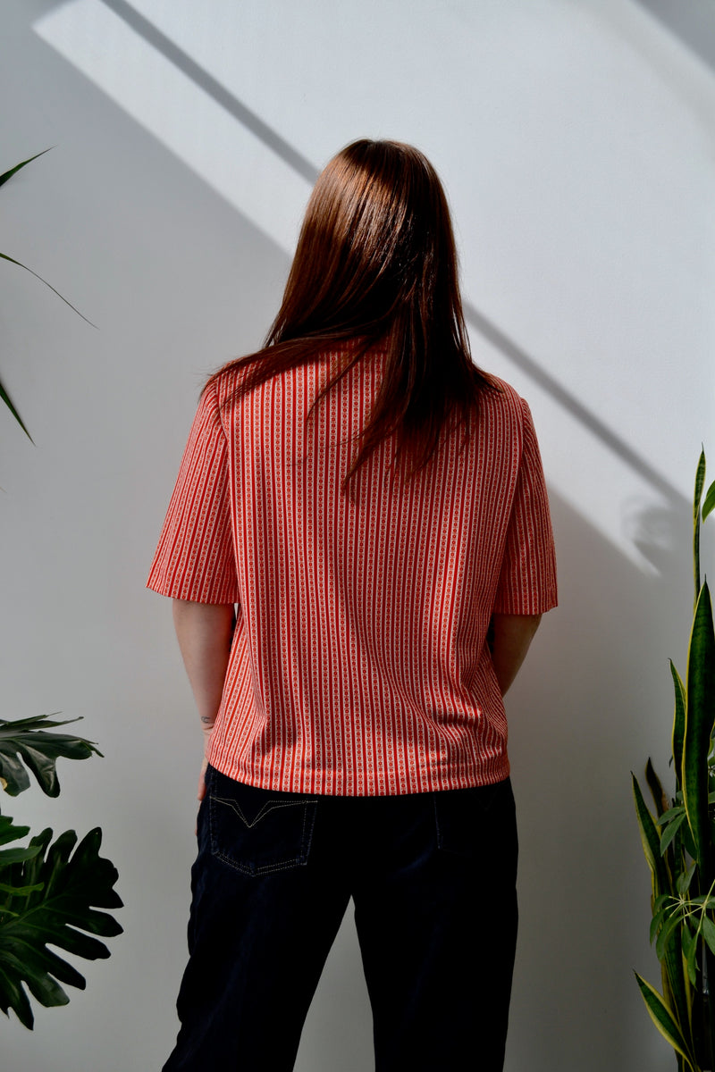 Candy Stripe Wrap Blouse main image 1