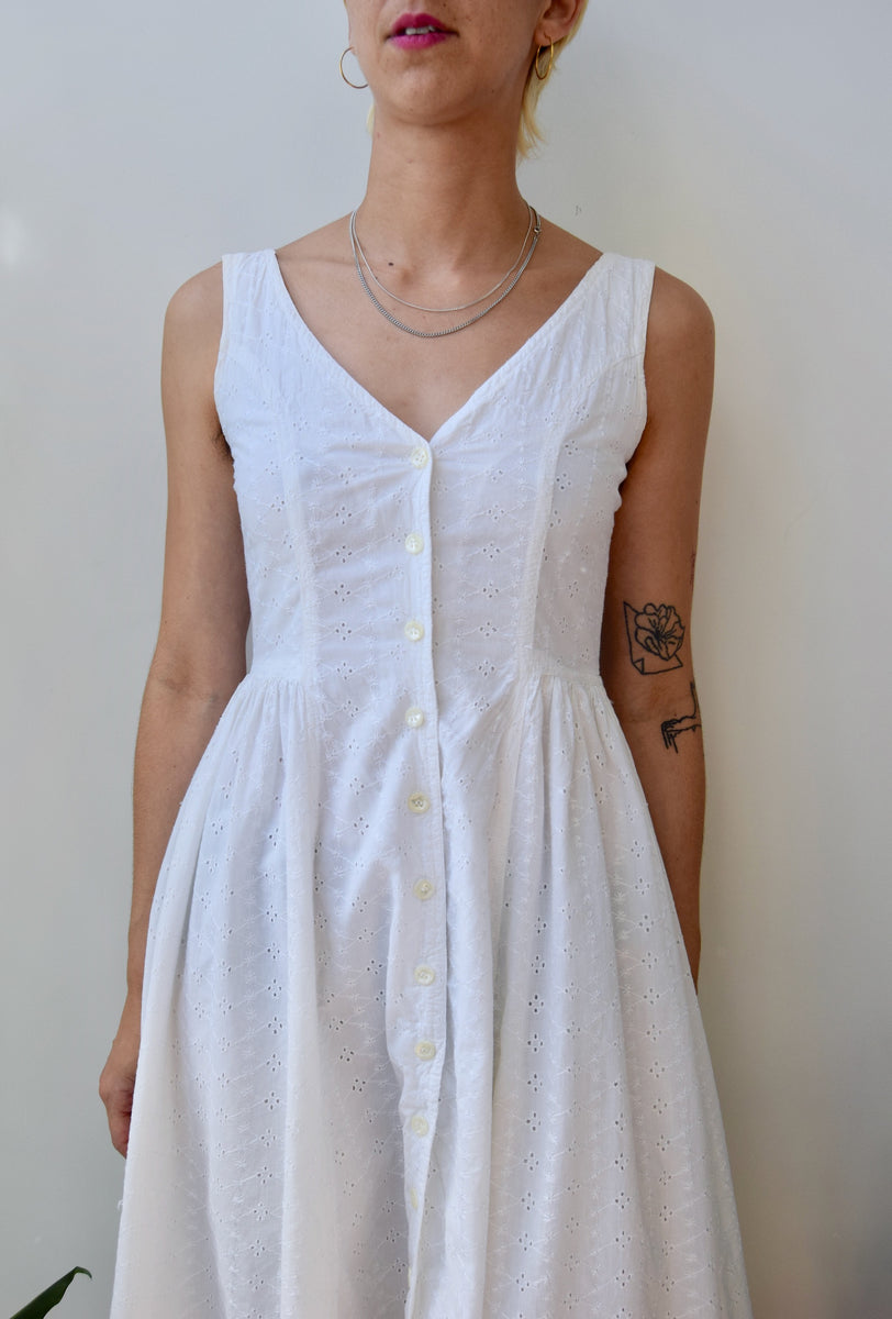 Frame The Solstice Eyelet Blouse White