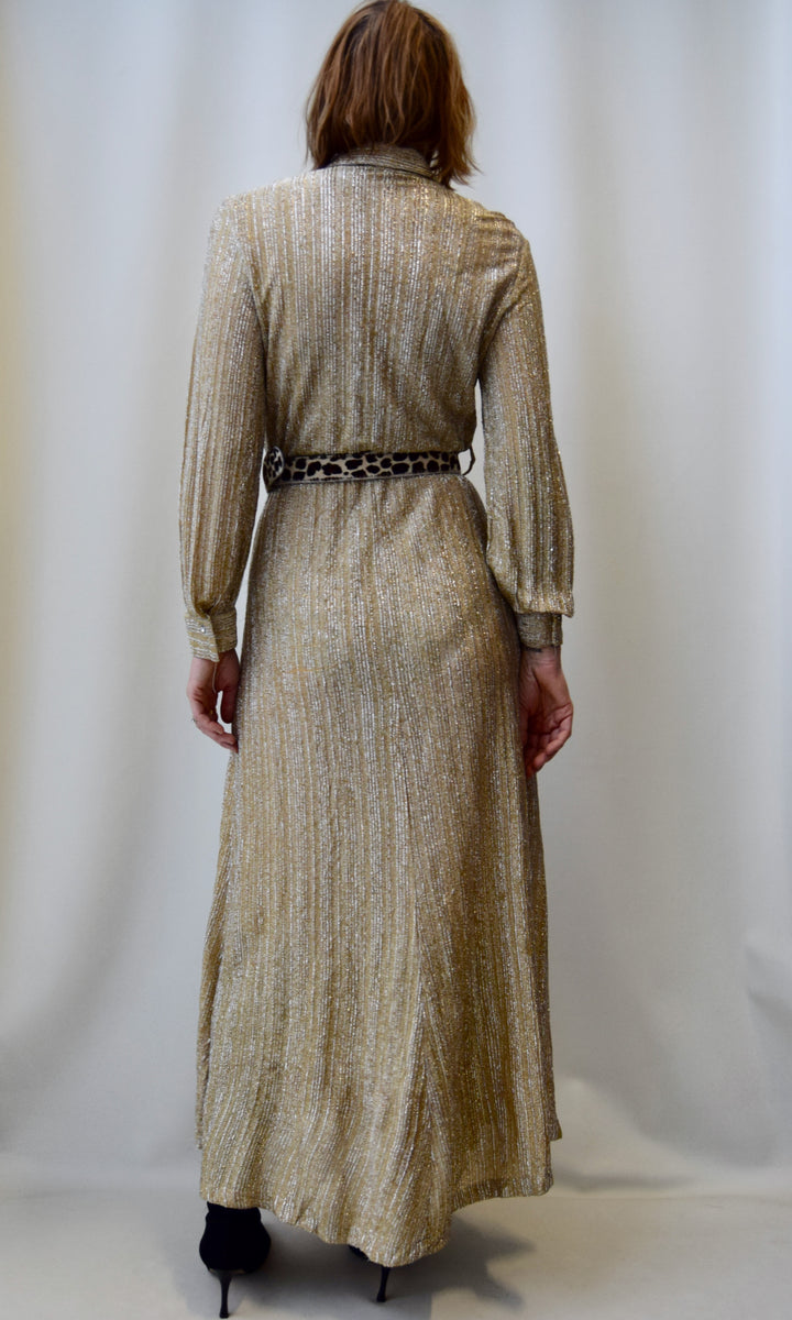 Seventies Tinsel Gown Community Thrift and Vintage