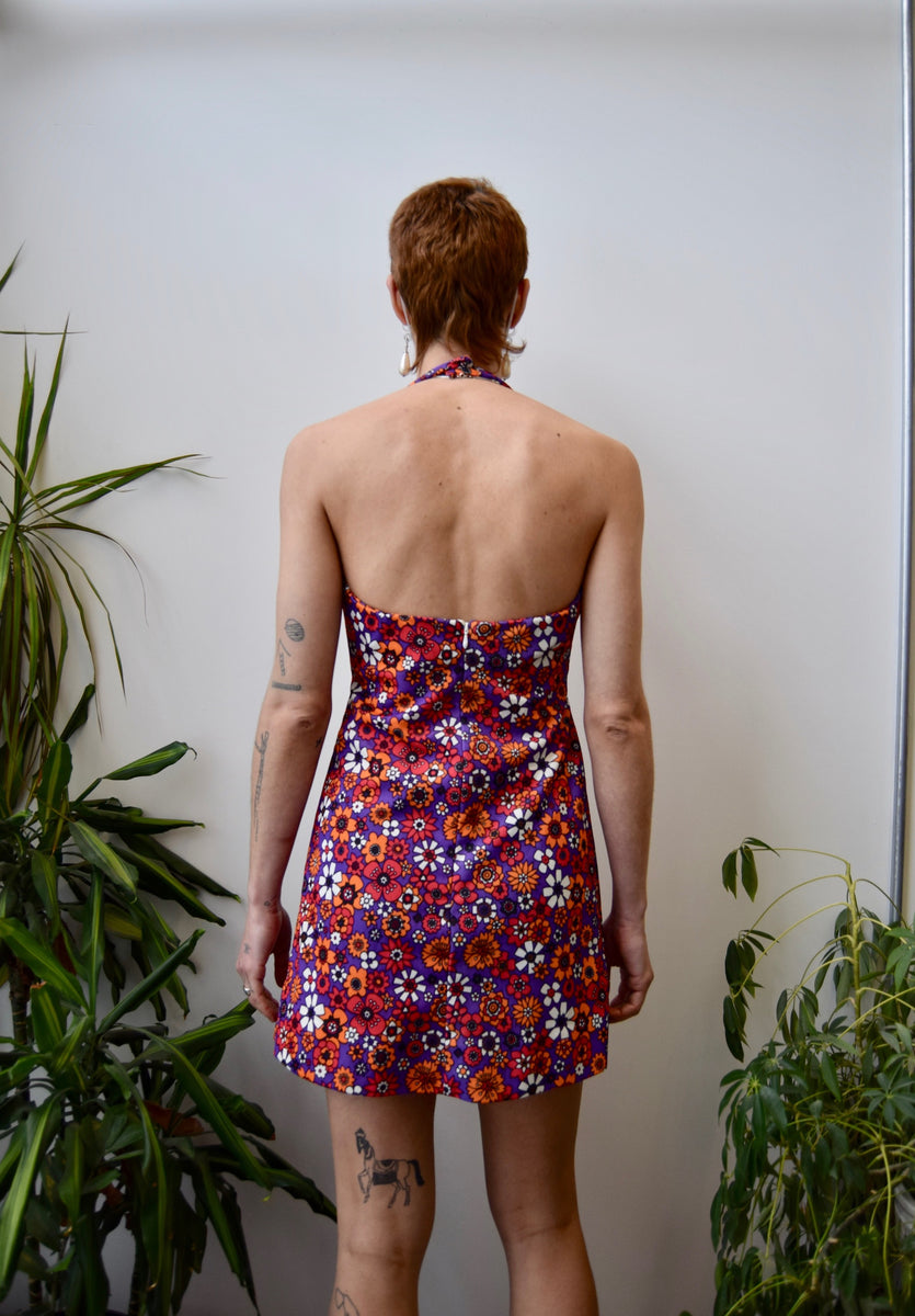 70s halter dress Groovy Halter Dress – Community Thrift and Vintage