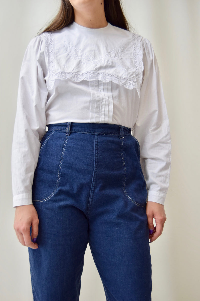 Vintage Flannel Lined Side Zip Denim Trousers – Community Thrift