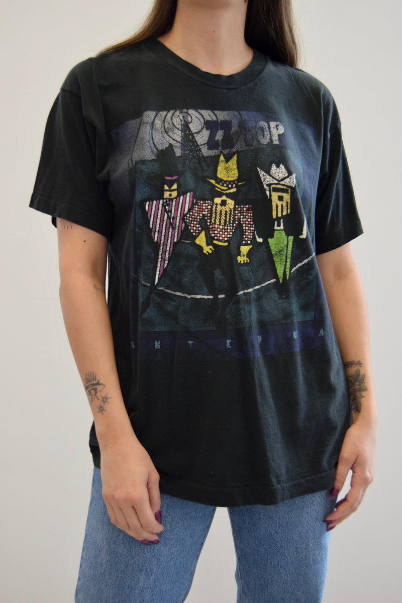 Vintage ZZ Top Antenna World Tour T-Shirt – Community Thrift and