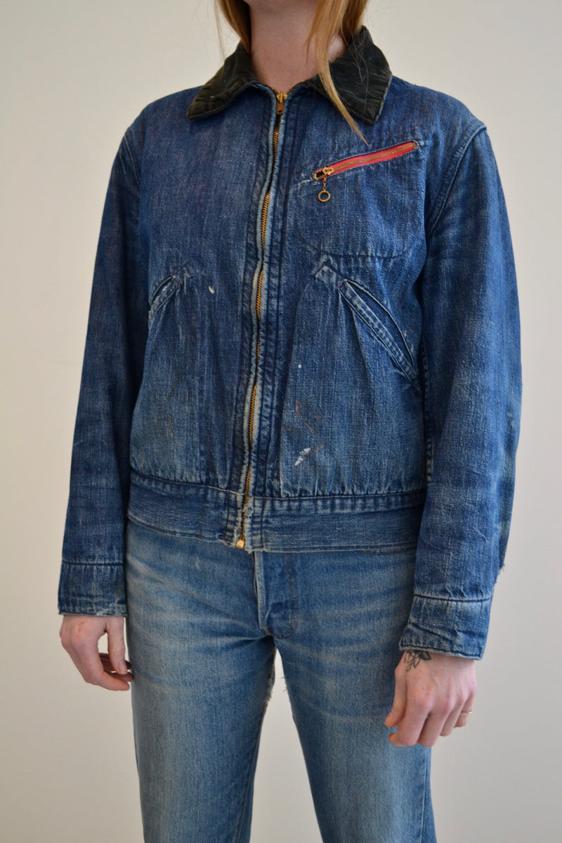 1950's Wrangler Blue Bell Denim Blanket Lined Jacket – Community