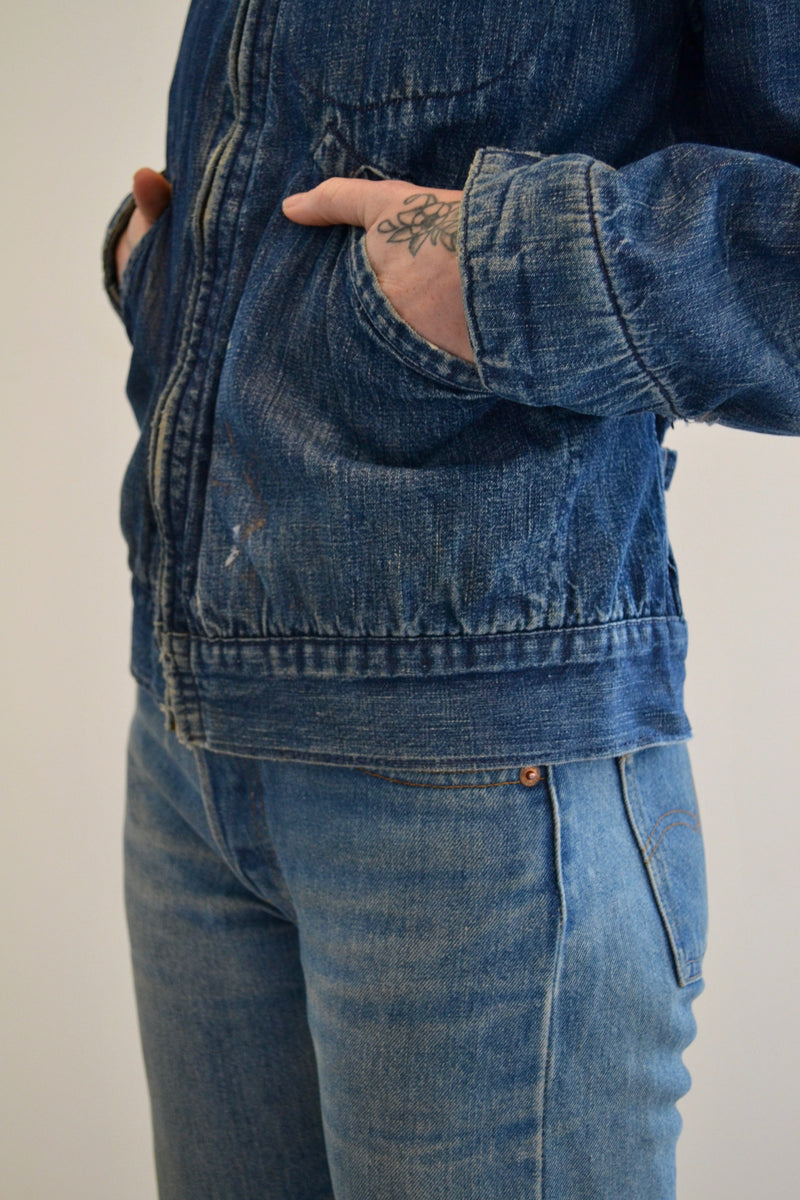 1950's Wrangler Blue Bell Denim Blanket Lined Jacket – Community