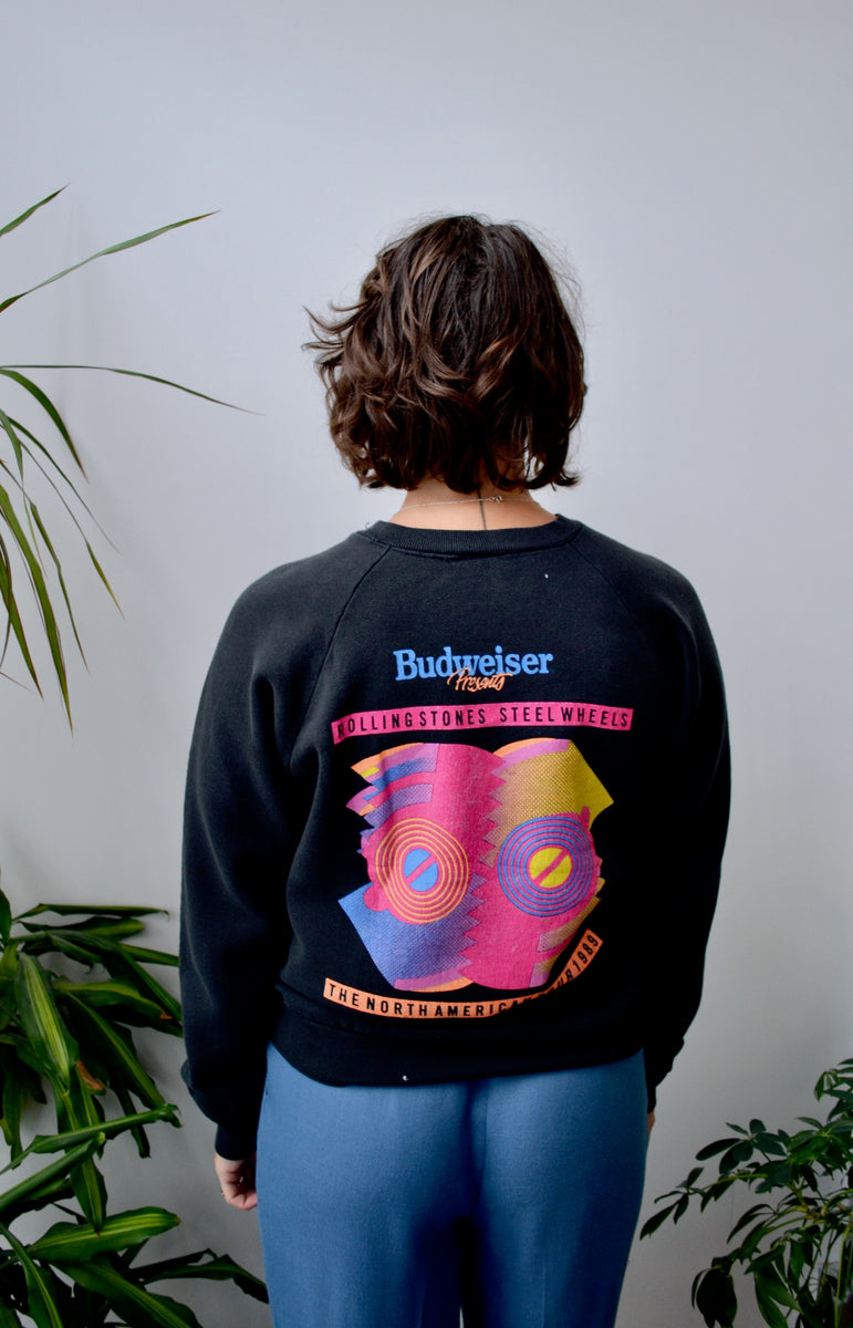 89 Steel Wheels Rolling Stones Crewneck – Community Thrift and Vintage