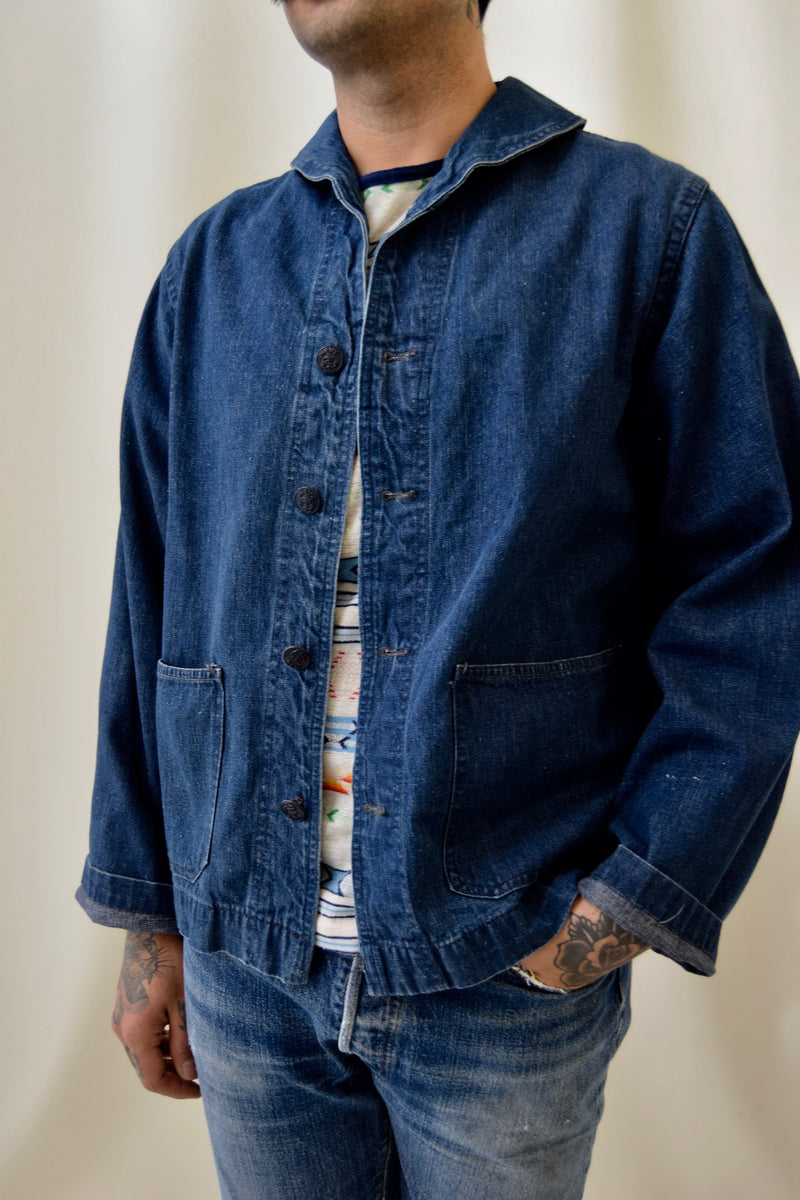 Us navy 2024 denim jacket