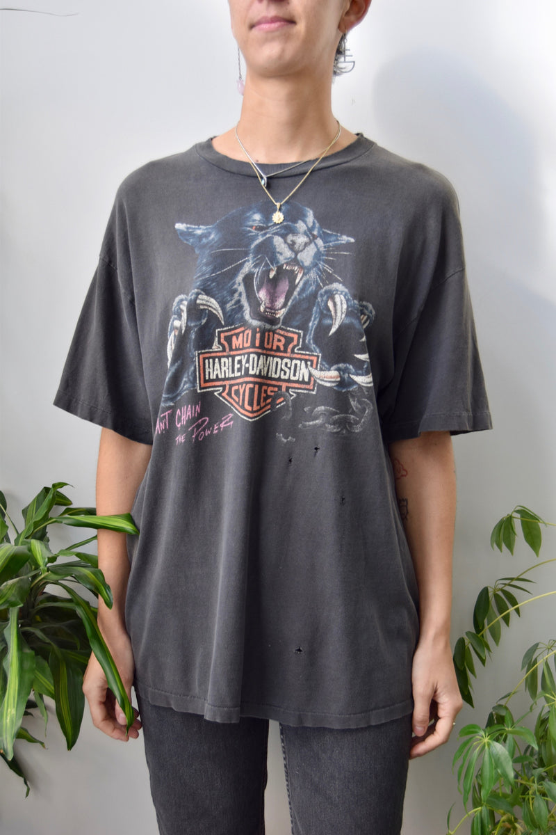 Vintage Can't Chain The Power Harley Tee – Community Thrift and