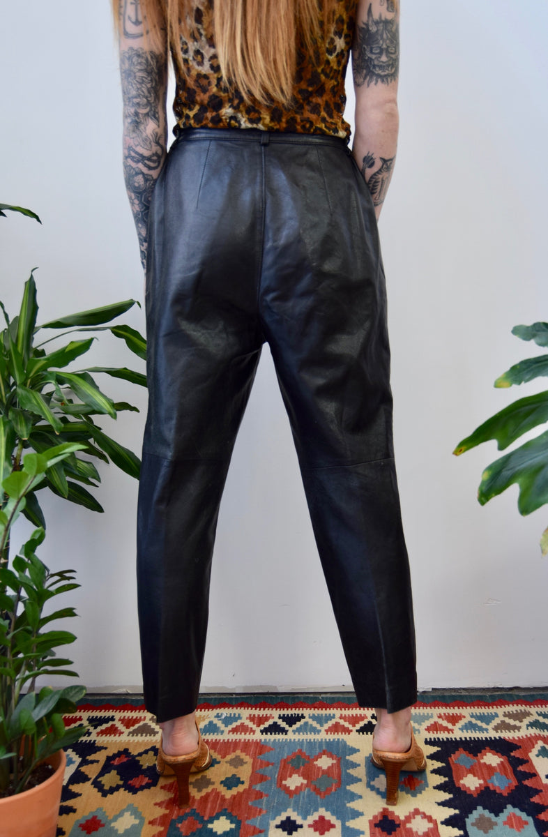 Casual Black Leather Trousers – Community Thrift and Vintage