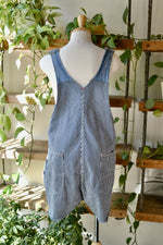 Sanforized Hickory Stripe Cut Off Shorteralls