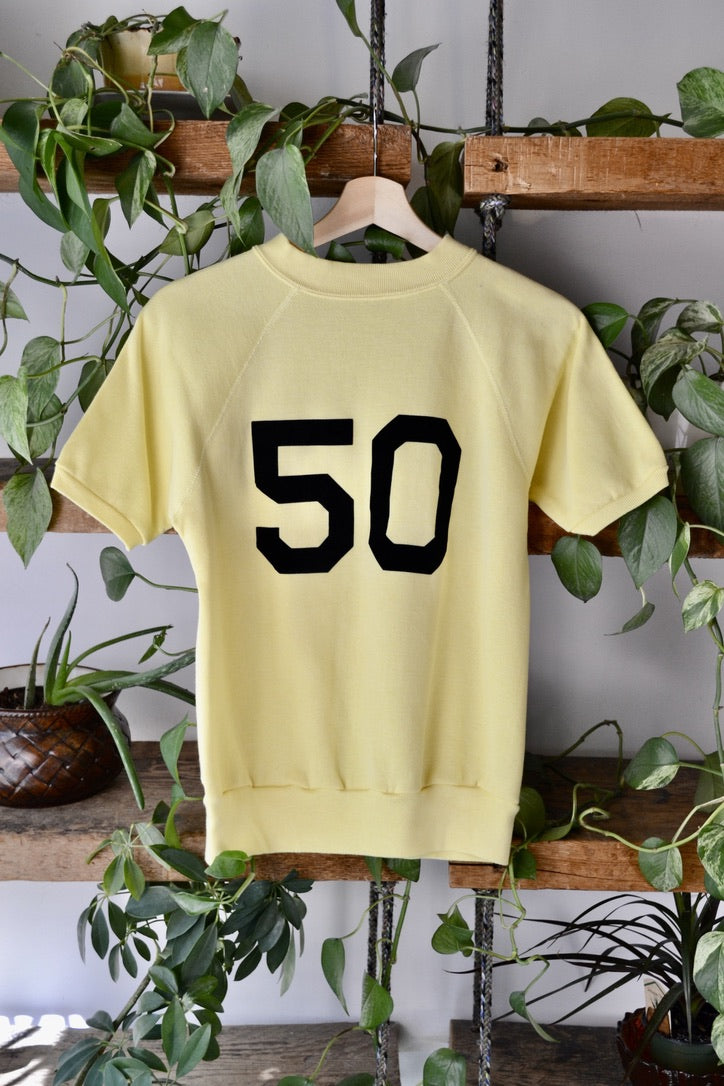 60s/70s Baby Yellow Sweatshirt Tee