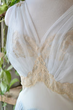 Vintage Vanity Fair Pale Blue Nylon Nightie