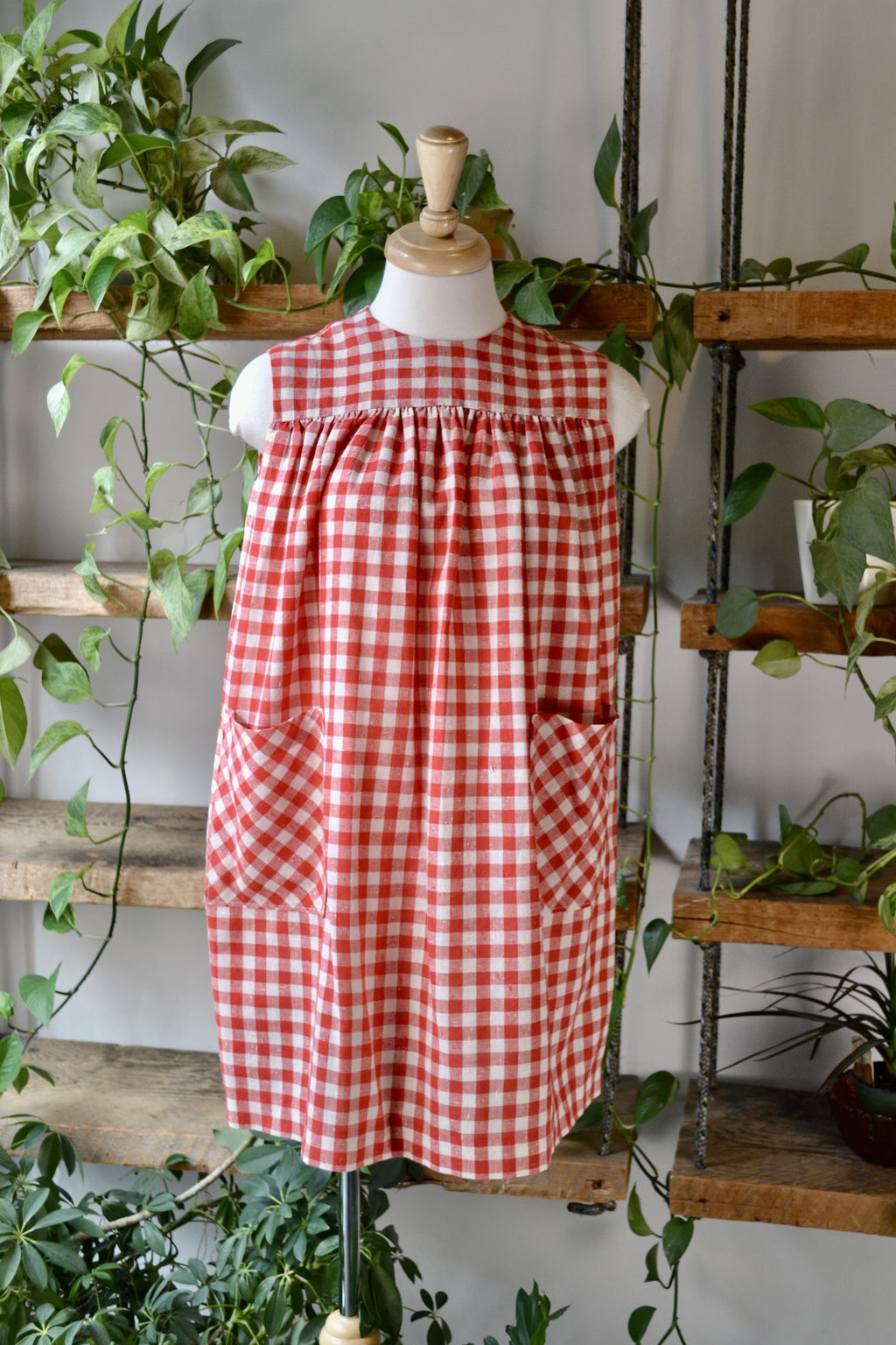Gingham Smock Dress