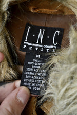 Y2K Faux Fur Trim Suede Jacket