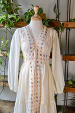 Woodstock Floral Gunne Sax Style Renaissance Dress