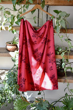 Plus Size Floral Wrap Skirt