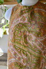 Vintage Paisley Wrap Top
