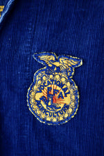 Seventies Cobalt FFA Cord Jacket
