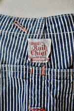 Sanforized Hickory Stripe Cut Off Shorteralls