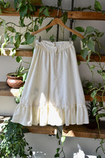 Cream Prairie Ruffle Skirt