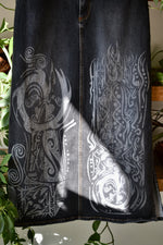 Y2K Fubu Stretchy Black Denim Maxi