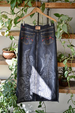Y2K Fubu Stretchy Black Denim Maxi