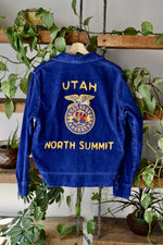 Seventies Cobalt FFA Cord Jacket