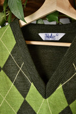 Avocado Argyle Sweater Vest
