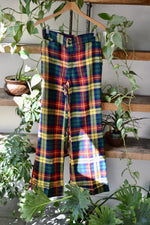 70s Nardwuar Style Wide Leg Plaid Trousers