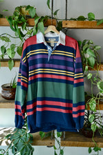 EB Striped Rugby Polo