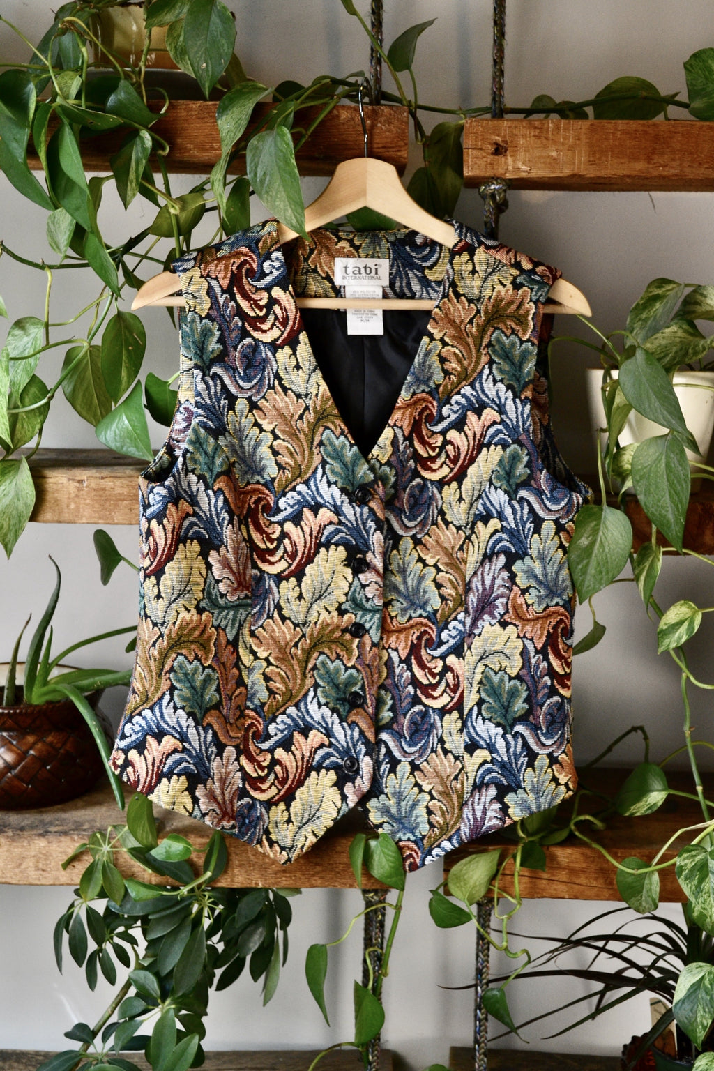 Baroque Floral Woven Vest