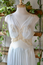 Vintage Vanity Fair Pale Blue Nylon Nightie