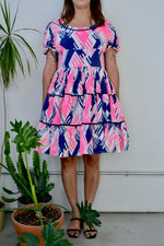 Sixties Neon Square Dancing Dress