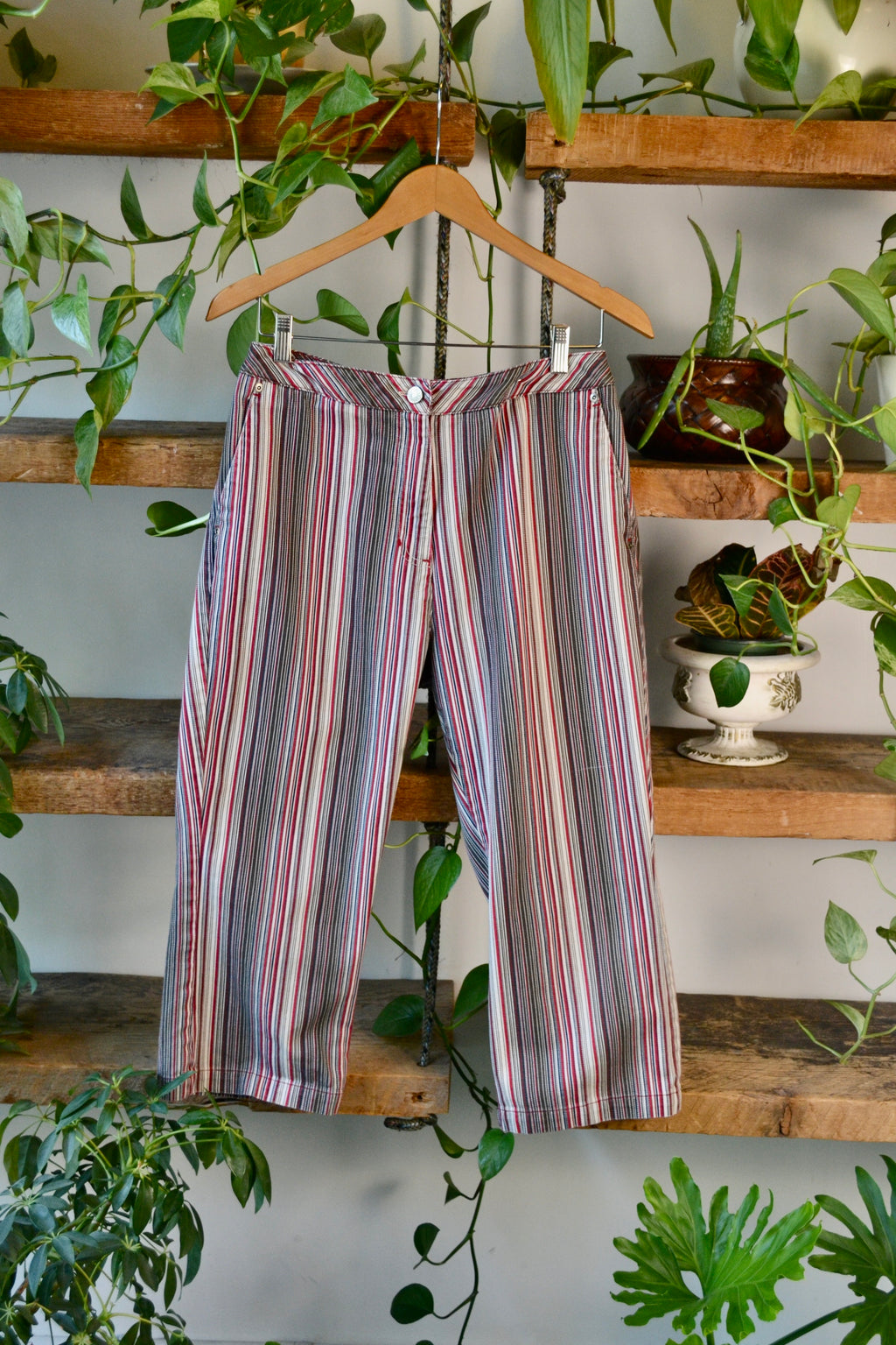 90s/00s Striped Denim Capris