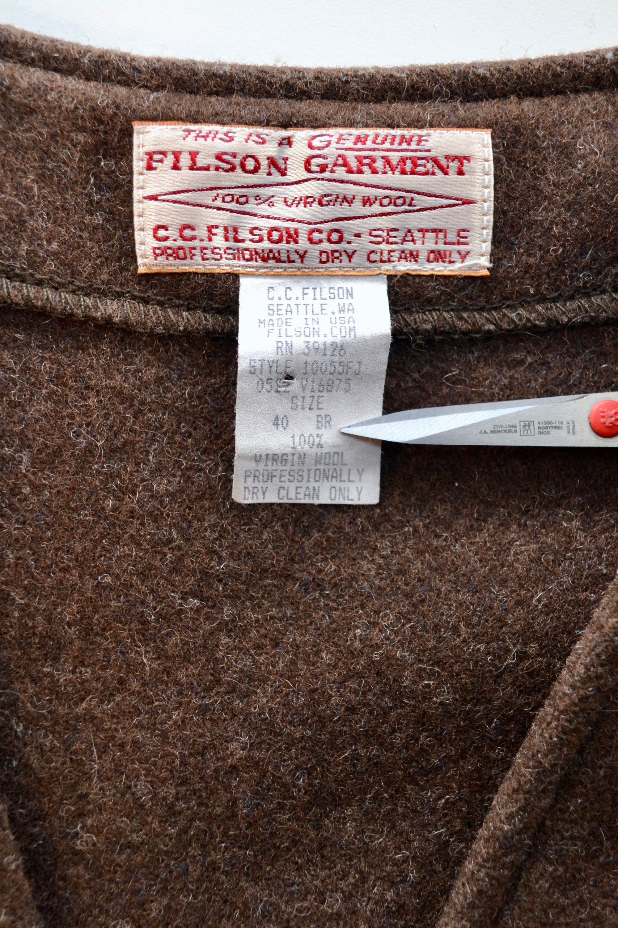 Wool Filson Vest