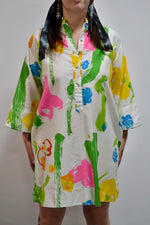 Painted Floral Caftan