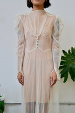 30s/40s Sheer Bridal Gown