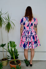 Sixties Neon Square Dancing Dress