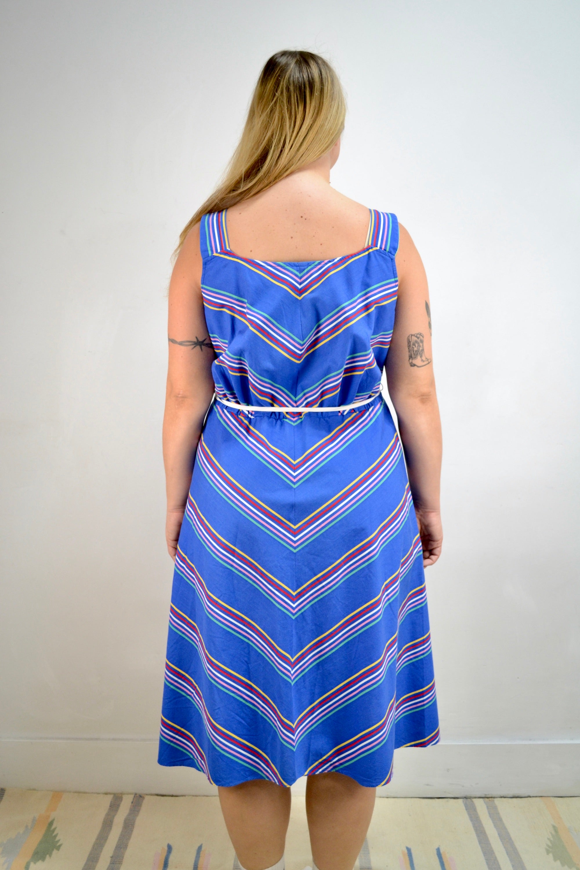 Cotton Chevron Dress