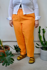 Papaya Linen Pants