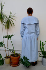 Drop Waist Eighties Chambray Dress