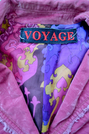 Voyage Pink Velvet Blazer