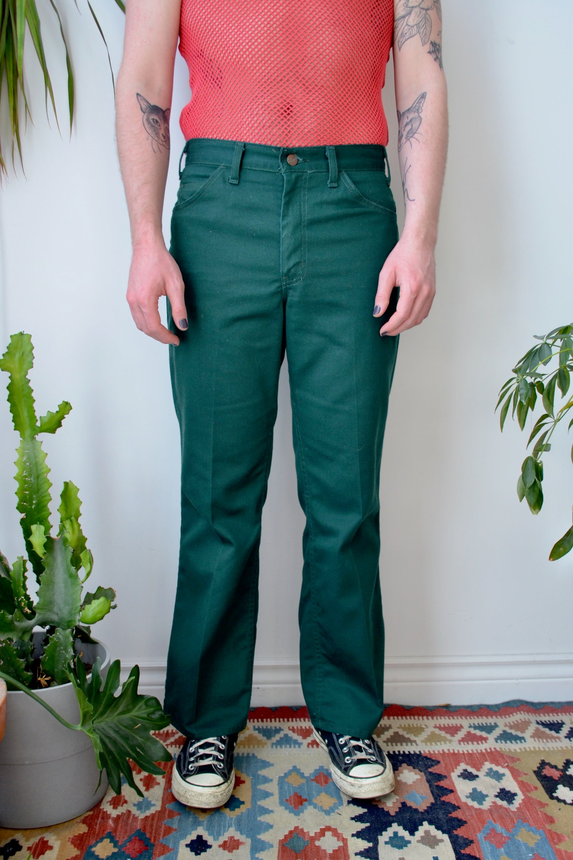 70s Green "GWG" Pants