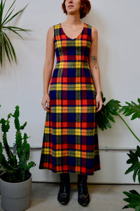 Felted Plaid Maxi