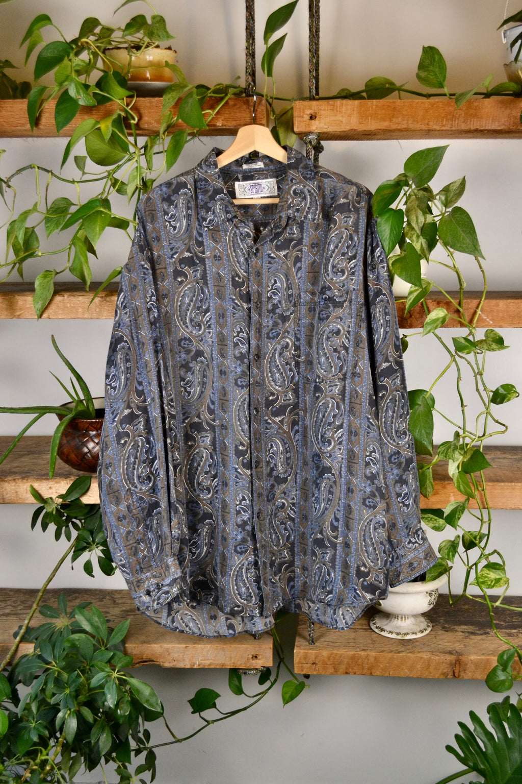 Paisley Silk Button Up