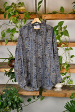 Paisley Silk Button Up