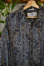 Paisley Silk Button Up